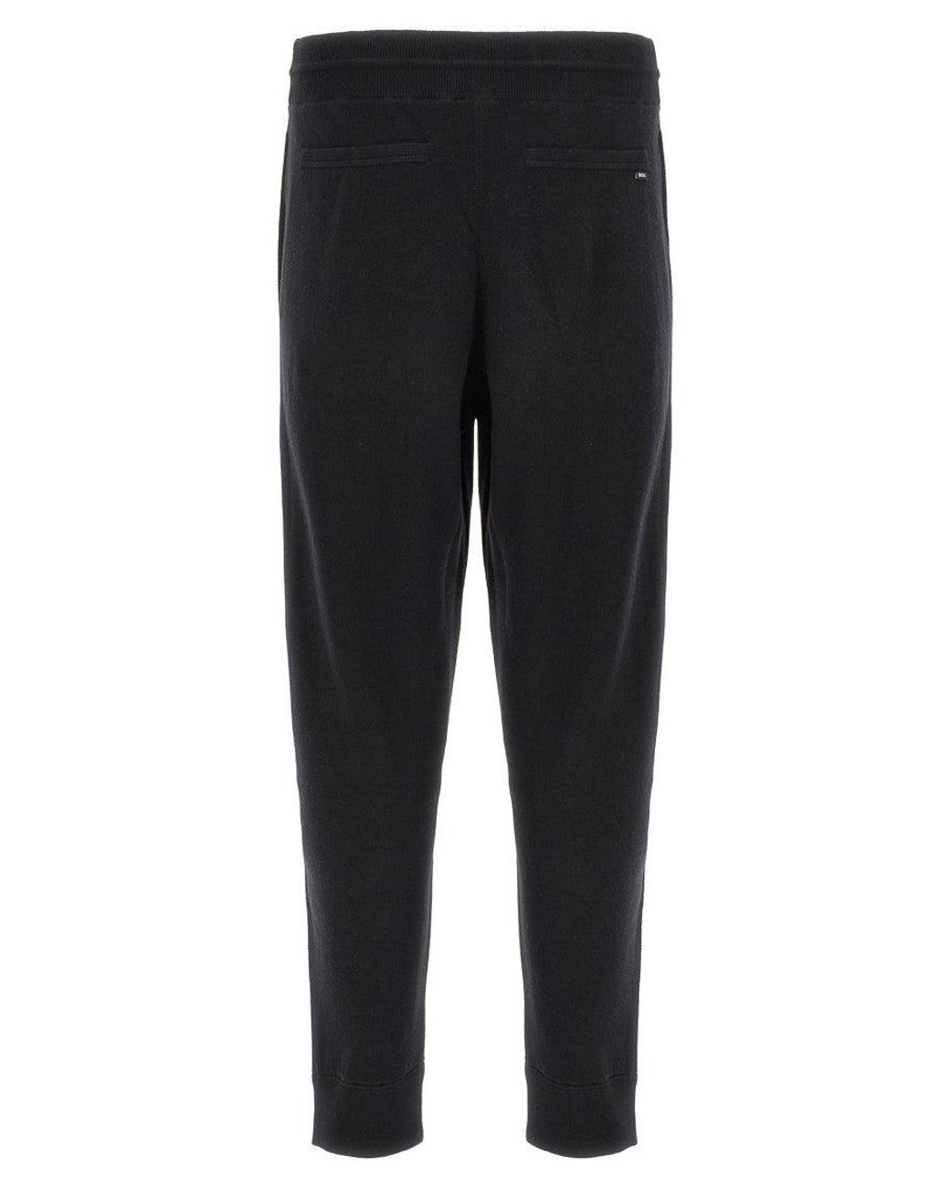 Boss Black Elastic Waistband Joggers for men