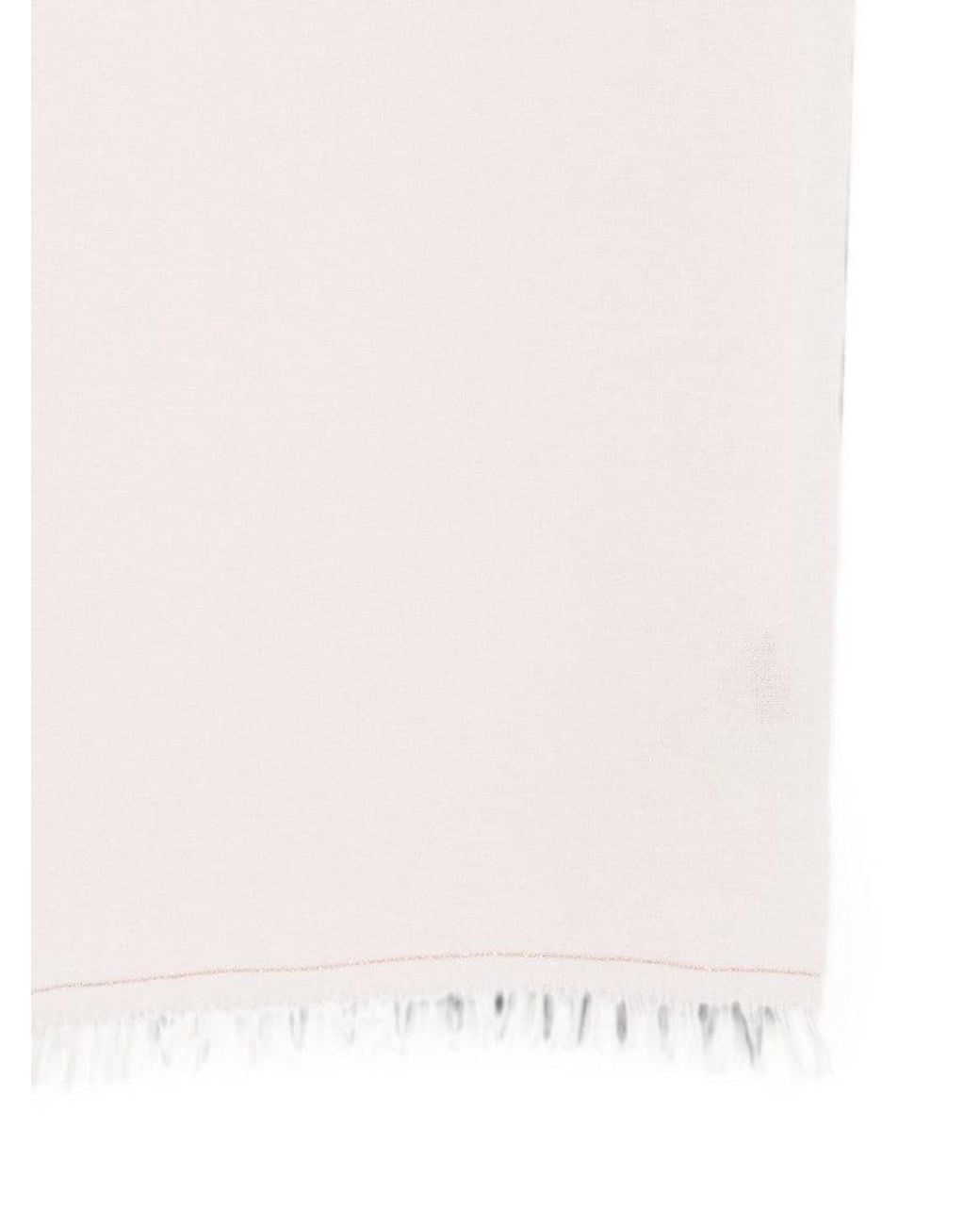 Fabiana Filippi White None Solid Scarf