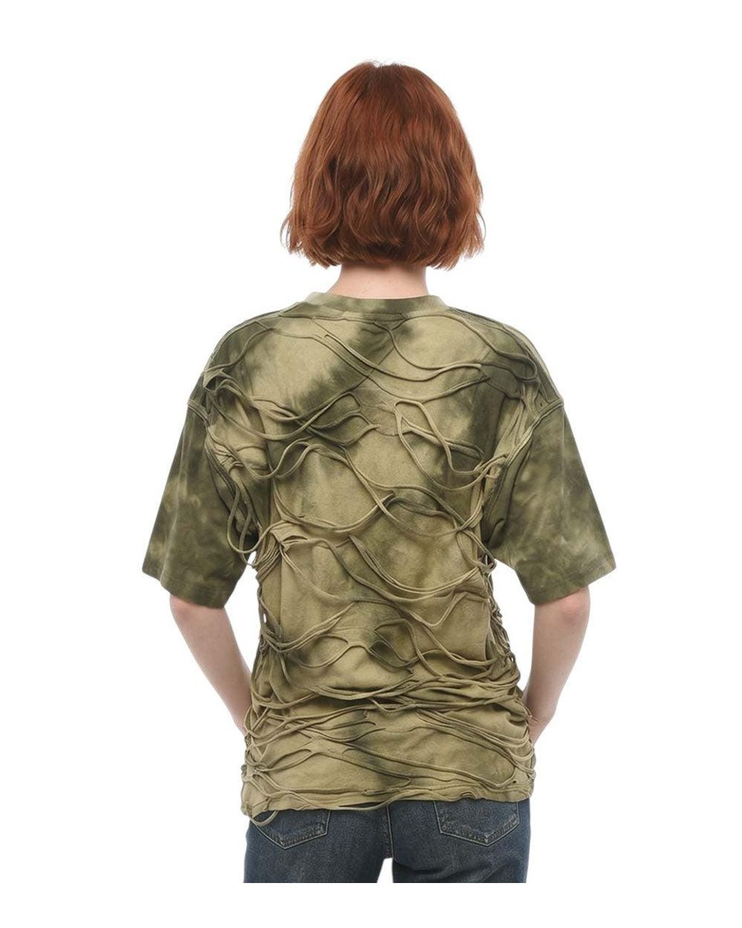 DIESEL Green Tie-Dye Crew Neck T-Shirt