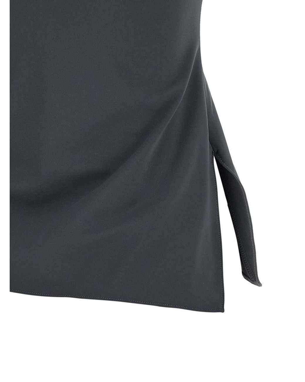 Coperni Gray 'Asymmetric Flower' Top