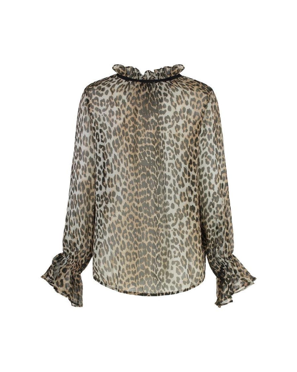 Ganni Multicolor Multicolour Print Top