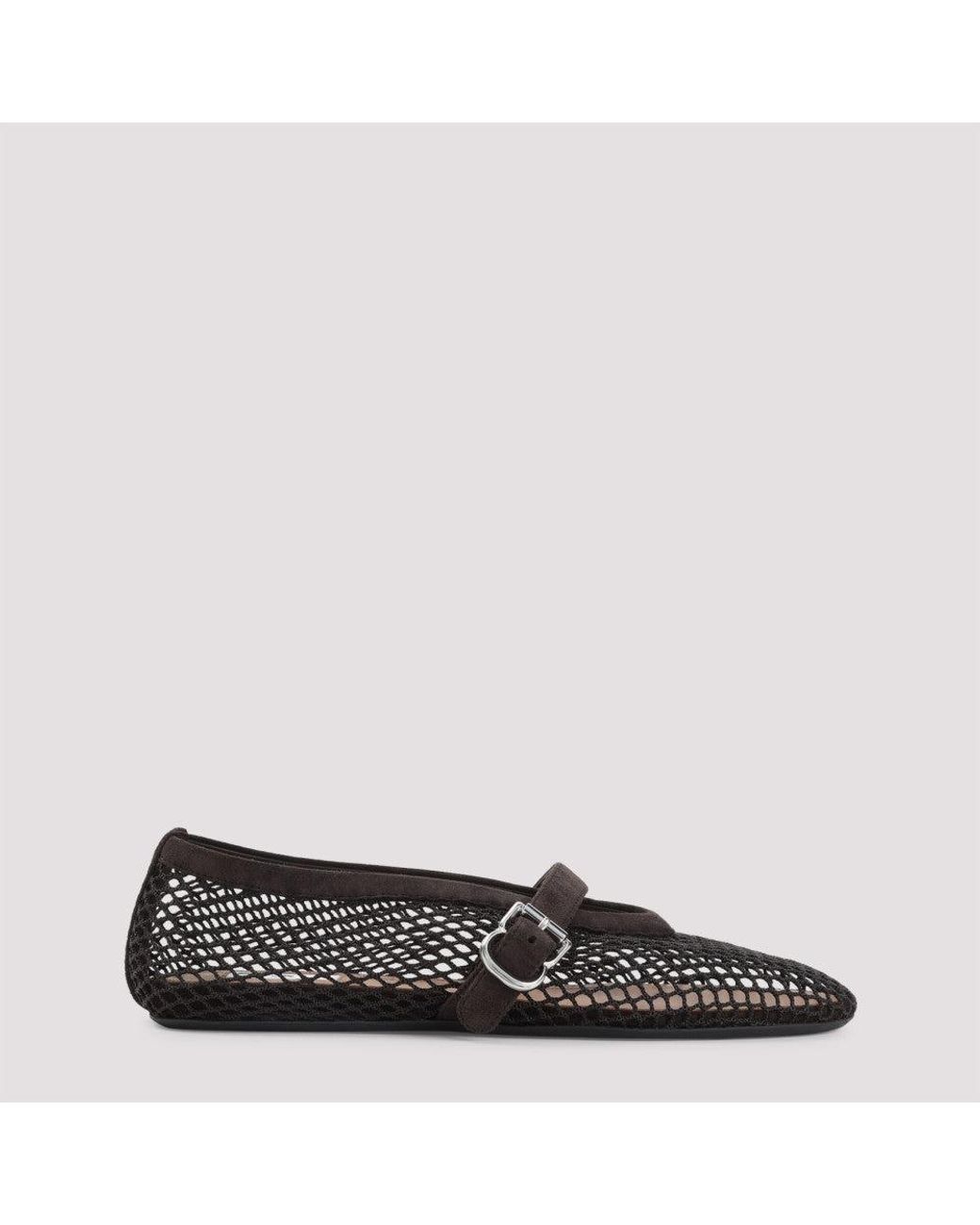 Alaïa Black Slip On Ballet Flats