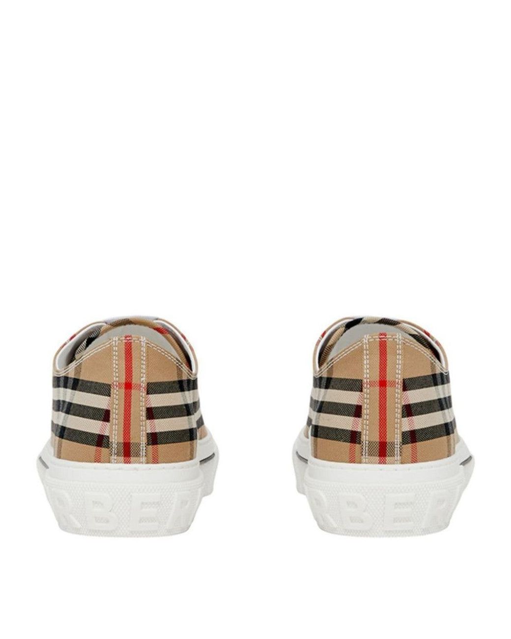 Burberry Brown Check Sneakers for men