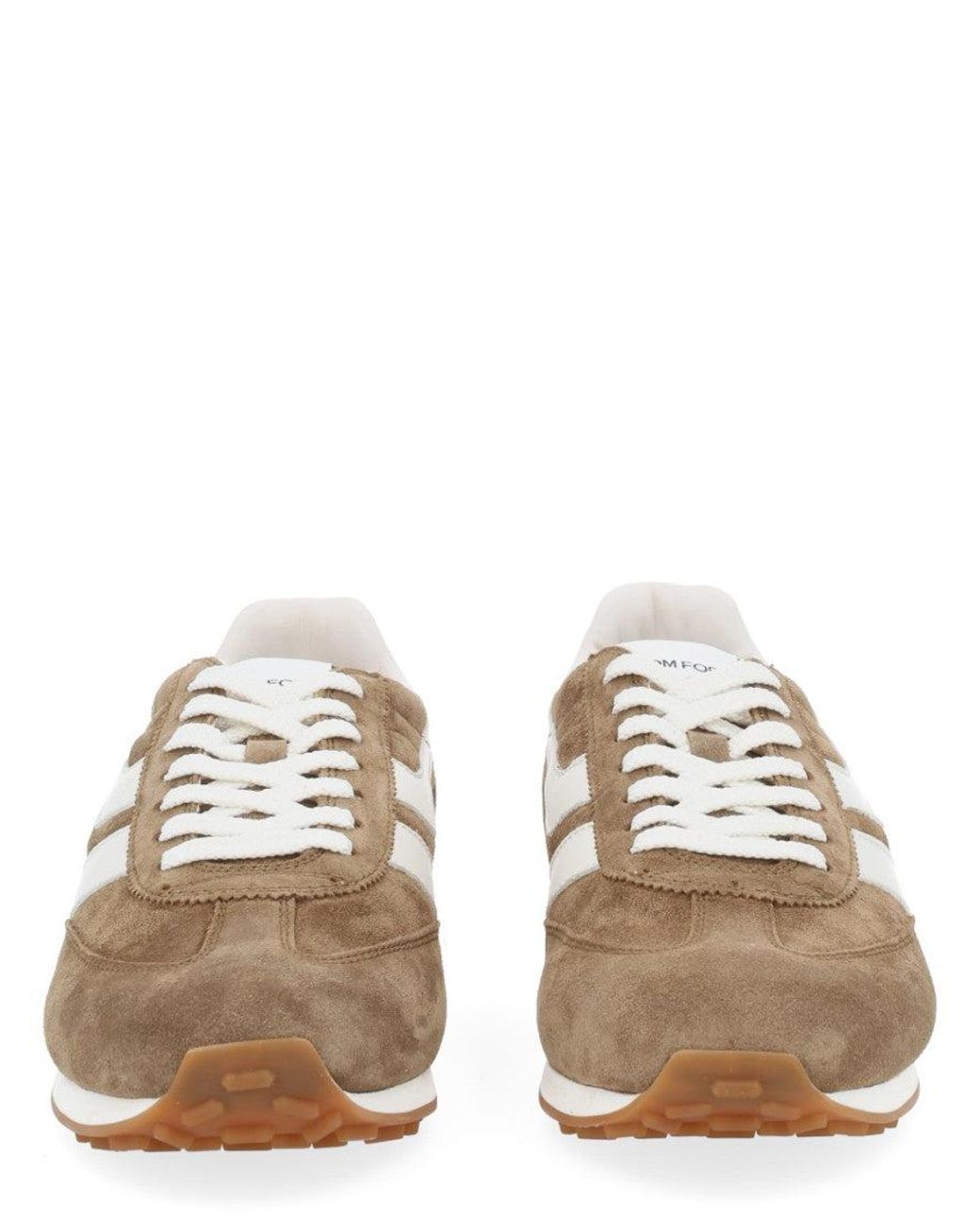 Tom Ford Brown Color Block Sneakers for men