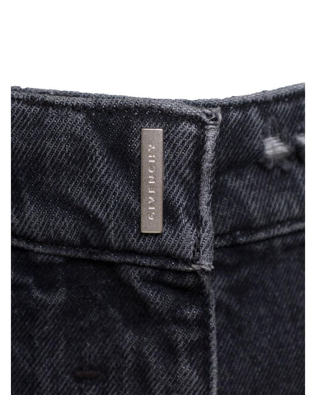 Givenchy Black 5-Pocket Style Wide Jeans