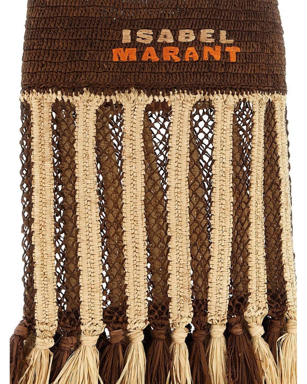 Isabel Marant Brown Praia Small Shoulder Bag