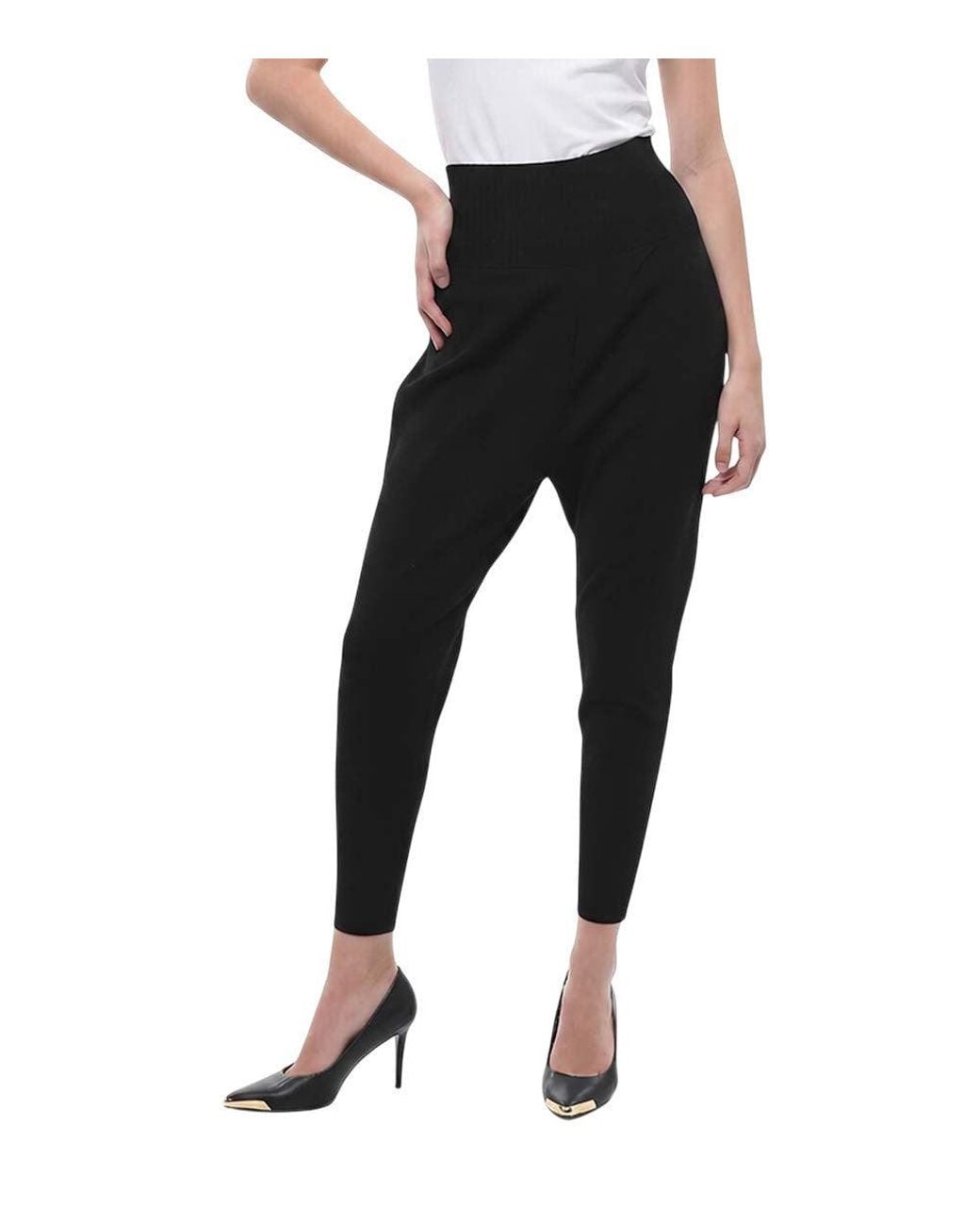 Stella McCartney Black Tapered Elasticated Pants