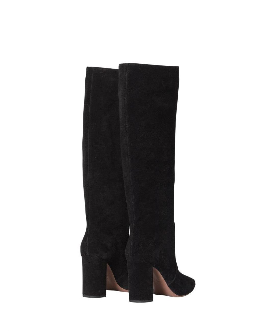 Paris Texas Black Suede Boots