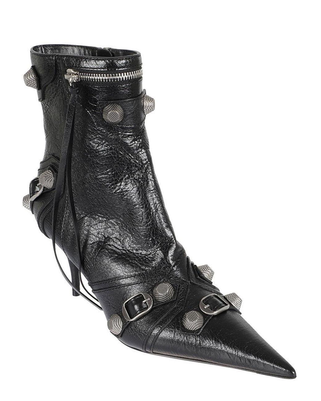 Balenciaga Black Slip On Boots