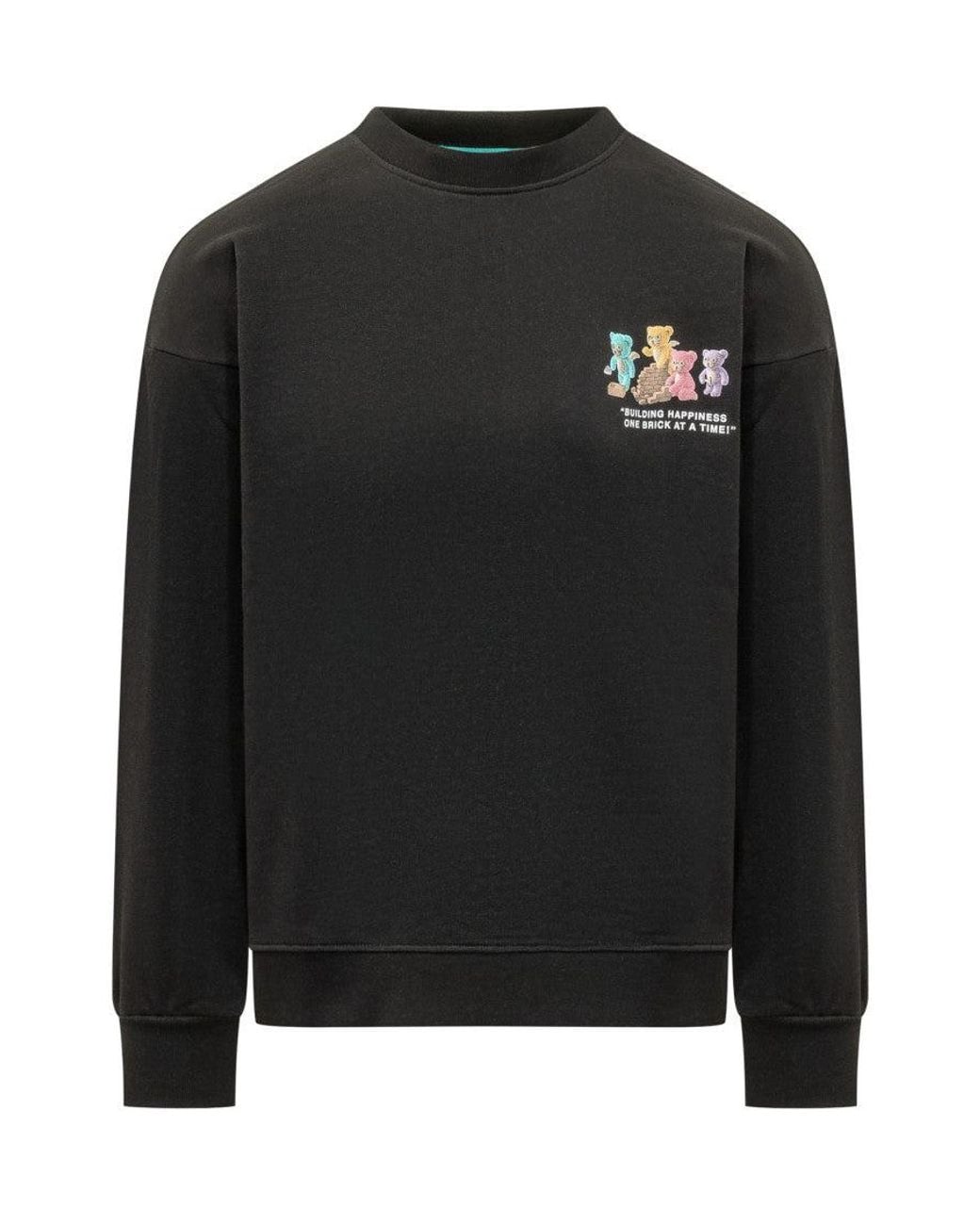 Barrow Black Crew Neck Sweatshirt for men