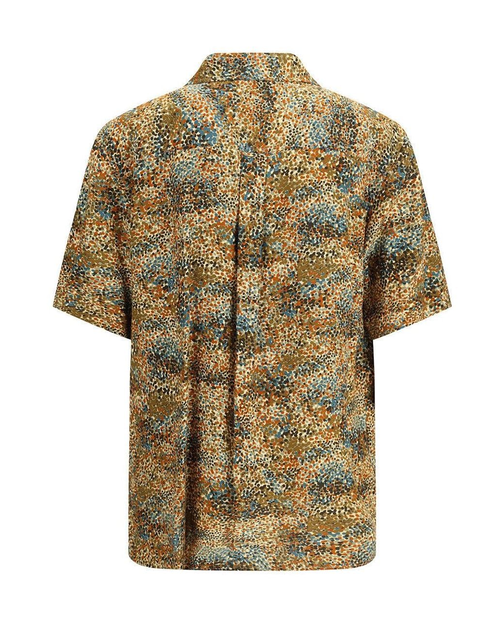 Saint Laurent Multicolor Boxy Printed Shirt for men