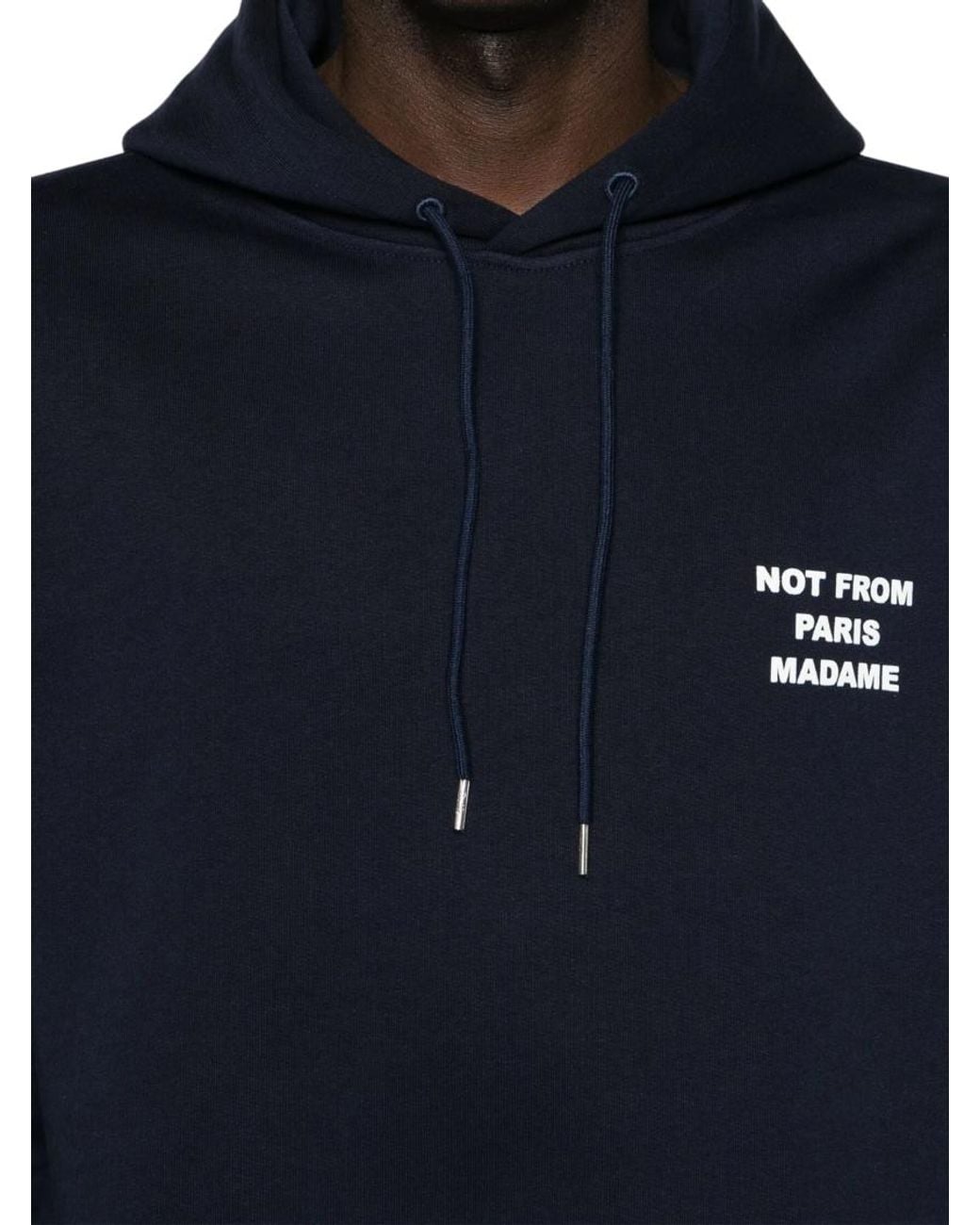 Drole de Monsieur Blue Relaxed Hoodie for men