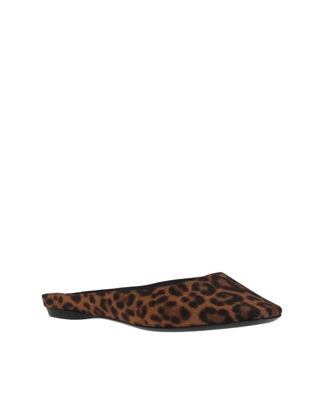 Saint Laurent Brown Slip-On Ballet Flats