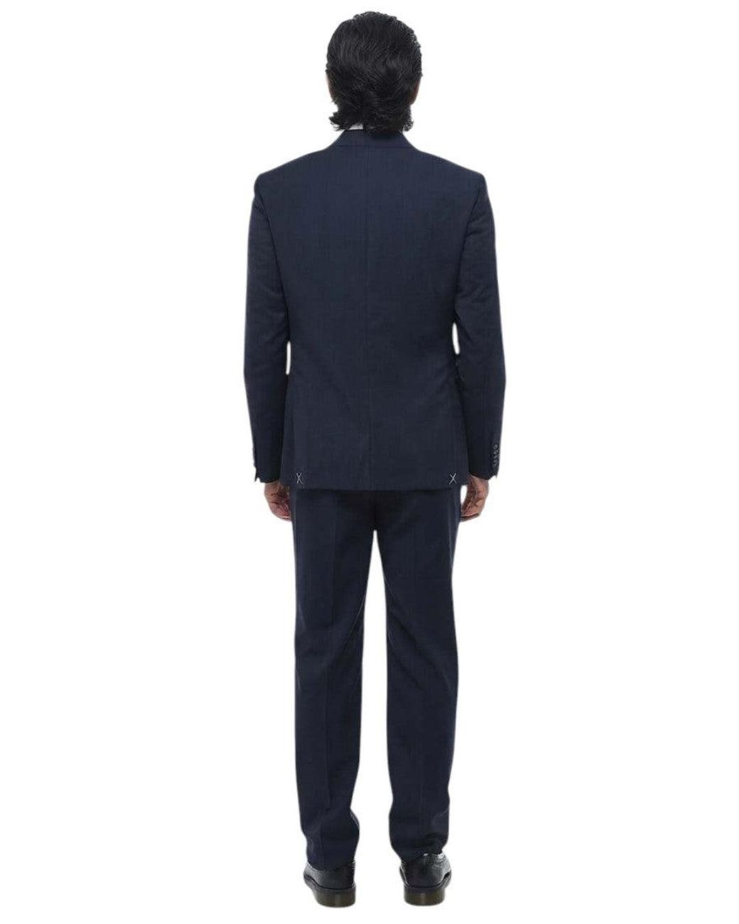 Corneliani Blue Notched Lapel Suit for men