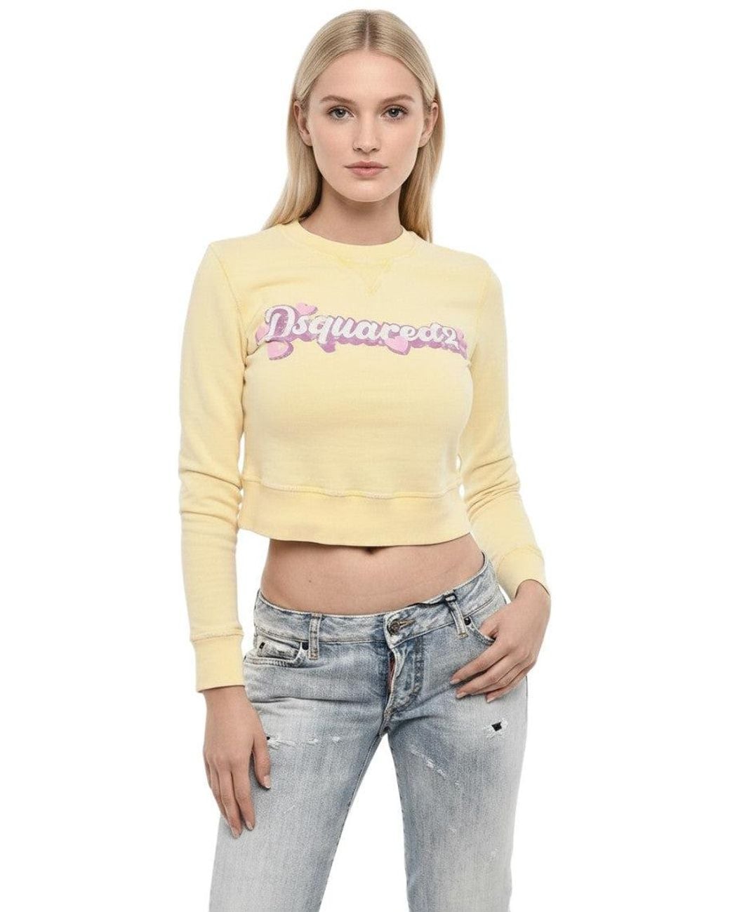 DSquared² Blue Logo Crew Neck Sweatshirt