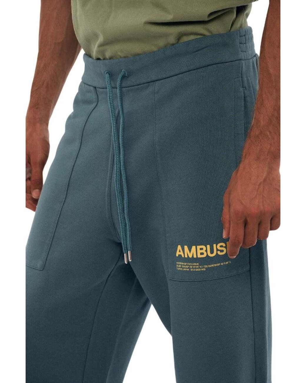 Ambush Blue Relaxed Track Pants for men