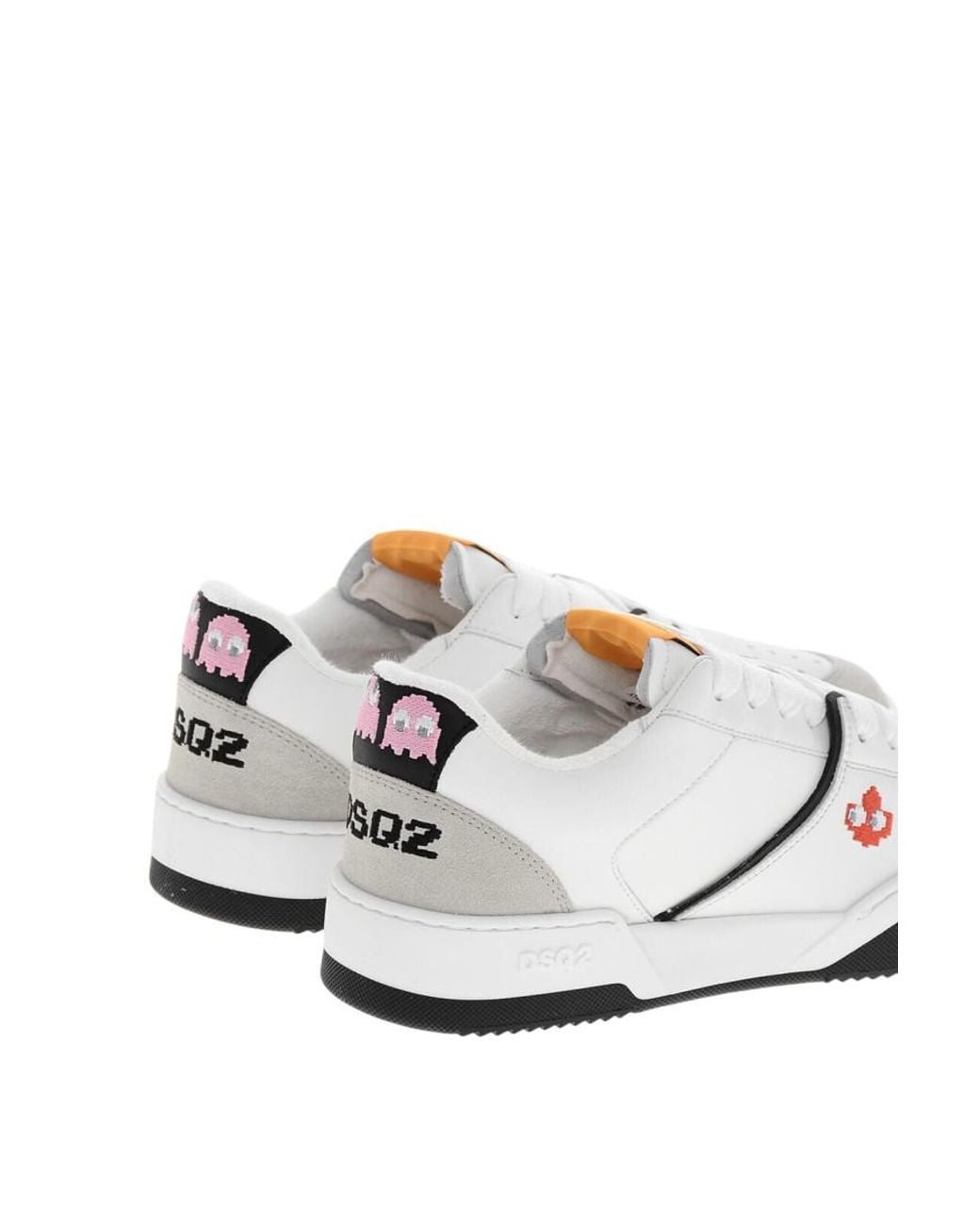 DSquared² White Color Block Sneakers