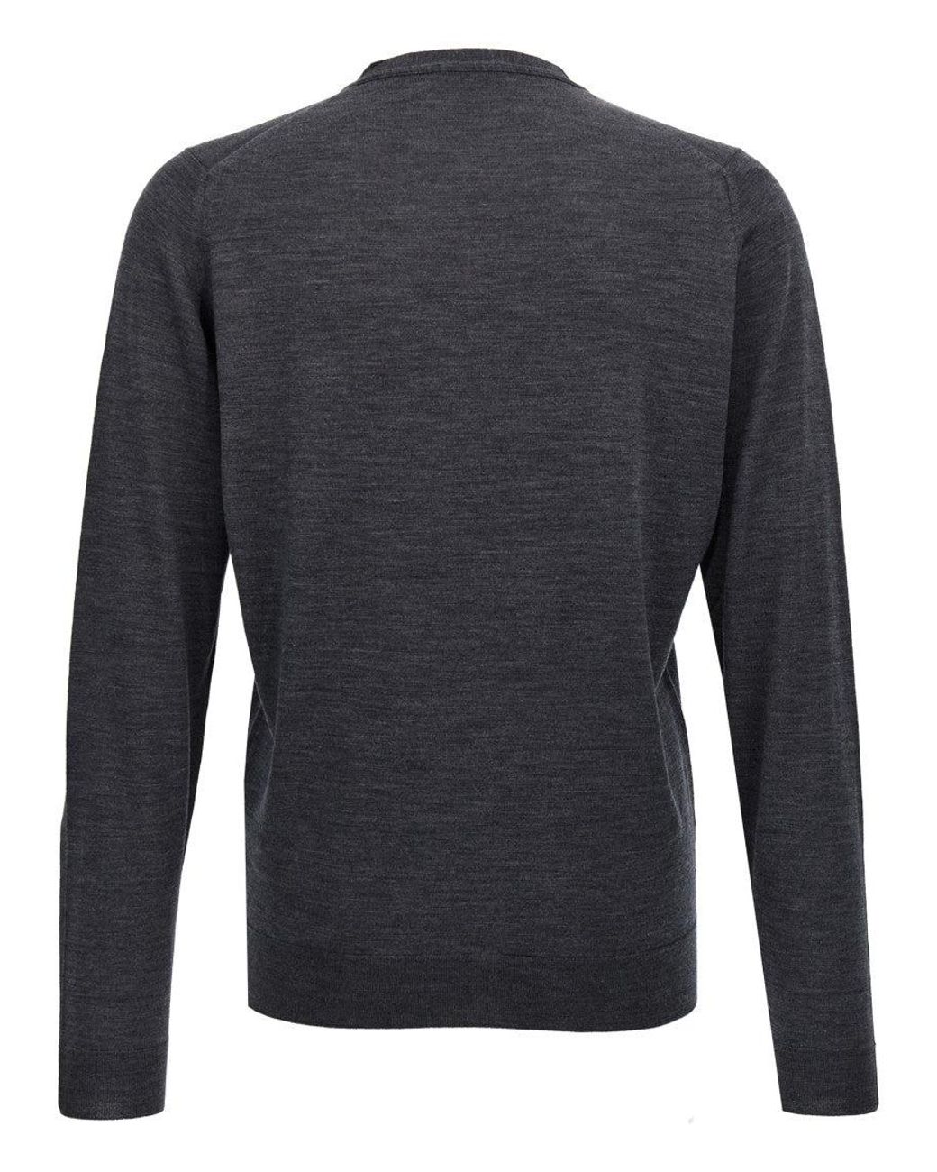 John Smedley Black Petworth Cardigan for men