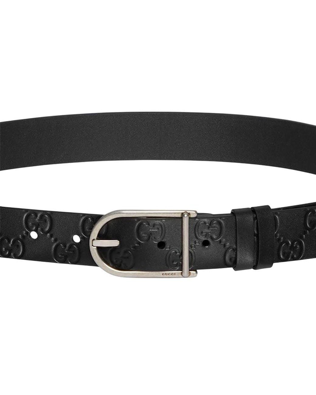 Gucci Black Reversible Logo Buckle Belt for men