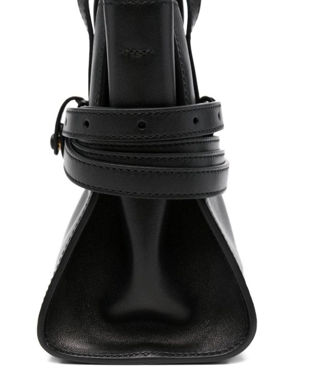 Moschino Black Tie Me Mini Satchel