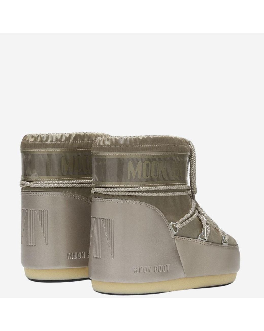 Moon Boot Natural Golden Logo Boots for men