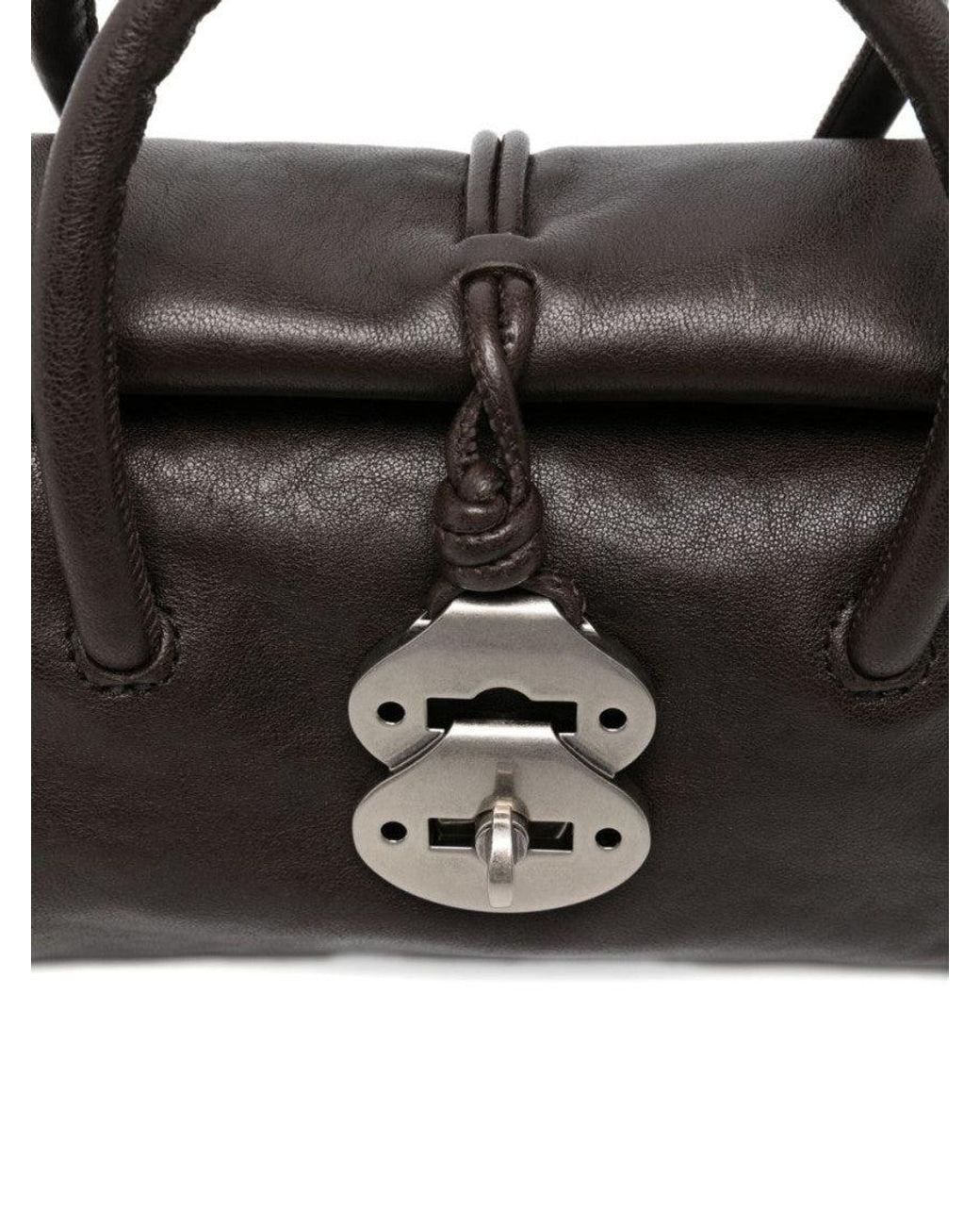 Zanellato Black Dark Dotta Baby Satchel