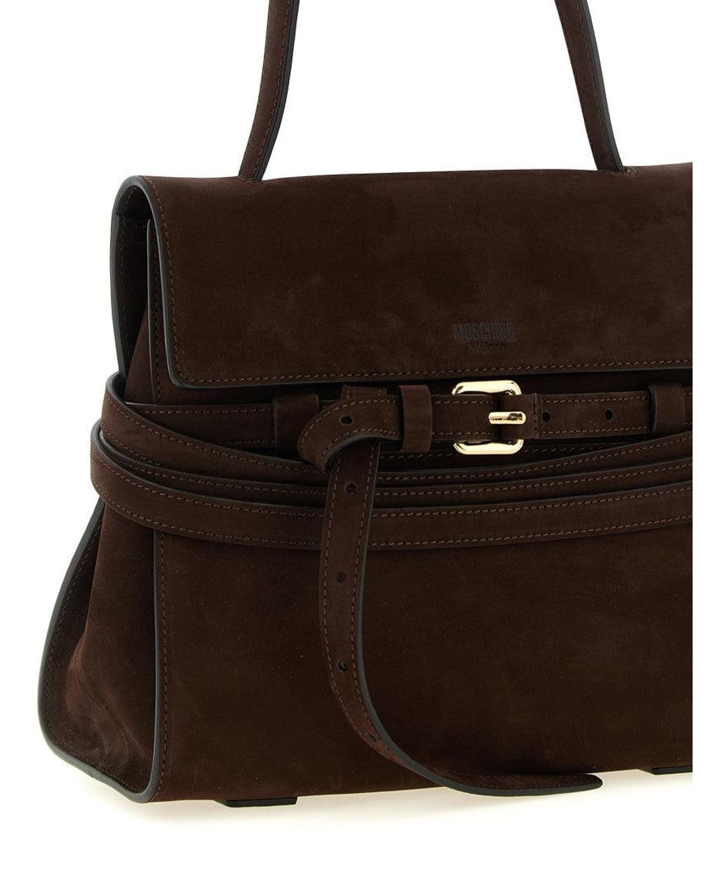 Moschino Black Tie Me Small Satchel