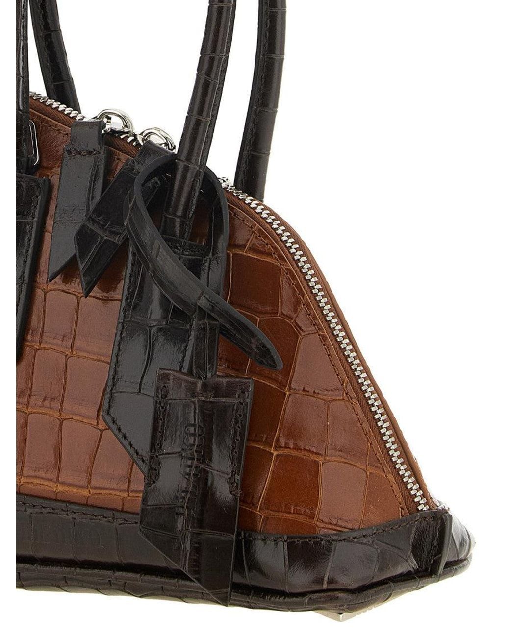 The Attico Brown Sant Ambroeus Mini Satchel