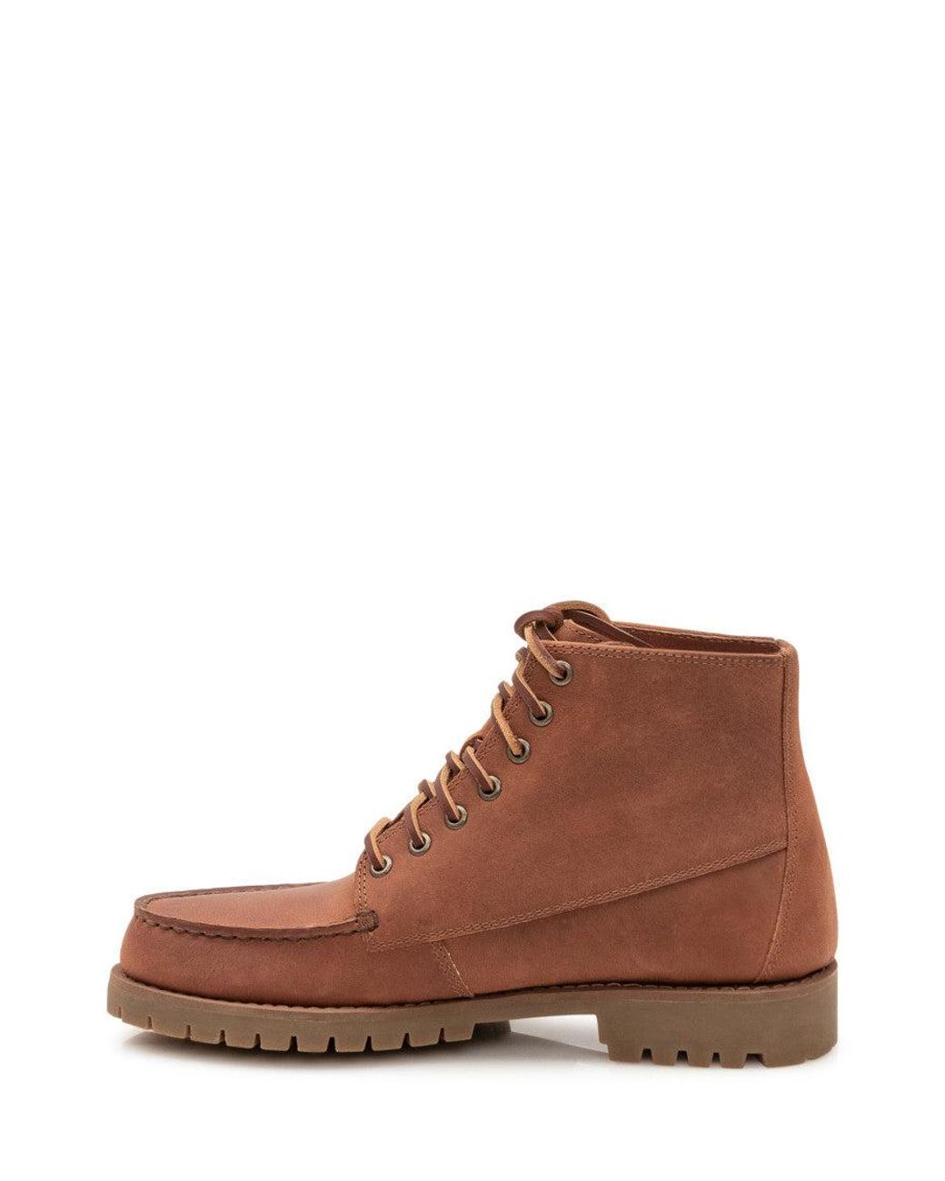 Sebago Brown Leather Ranger Boots for men