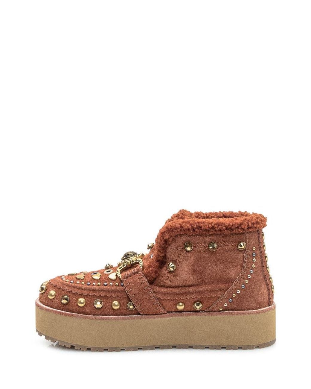 Kurt Geiger Brown Studded Boots