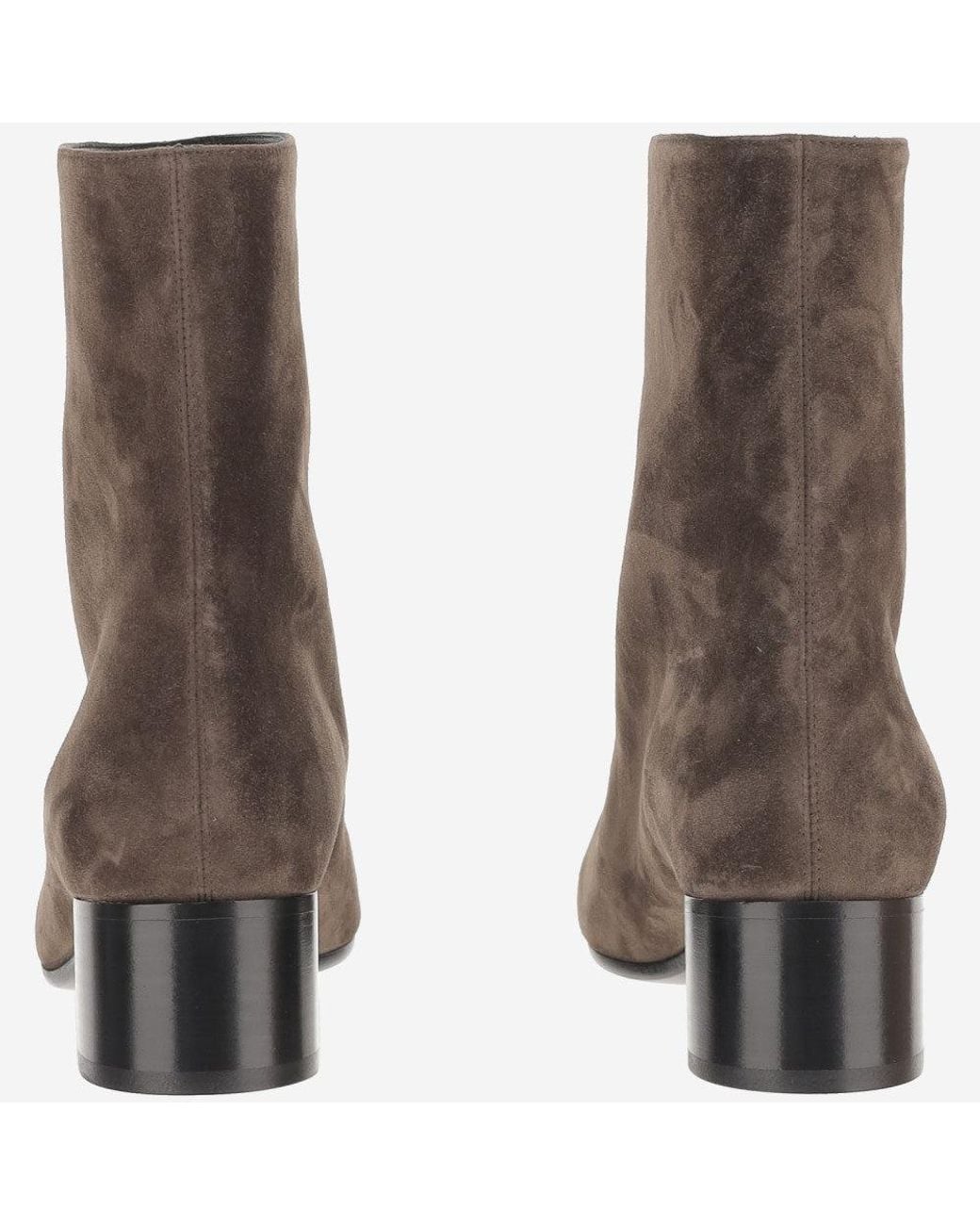 Khaite Brown Ankle Boots