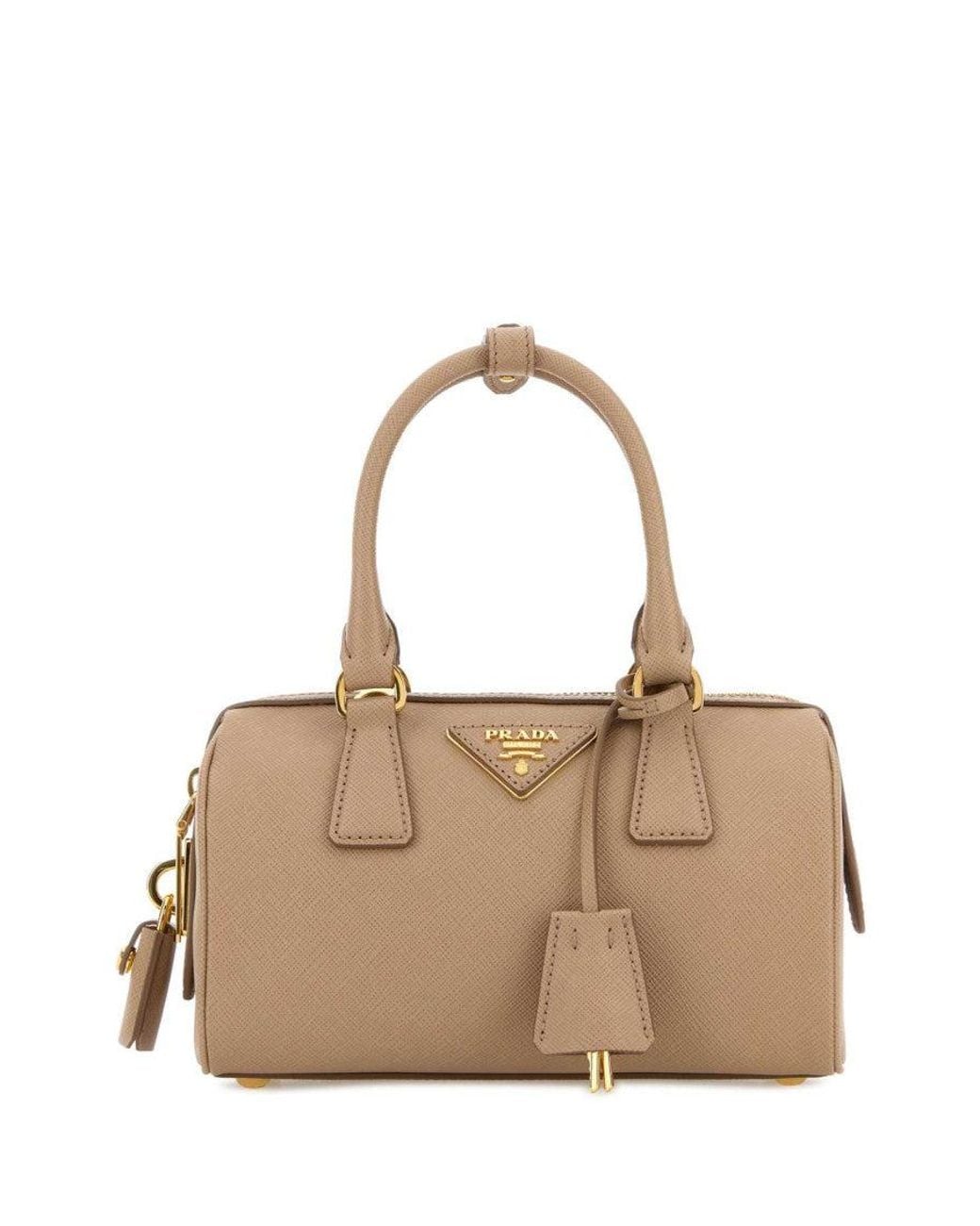 Prada Natural Light Logo Mini Satchel