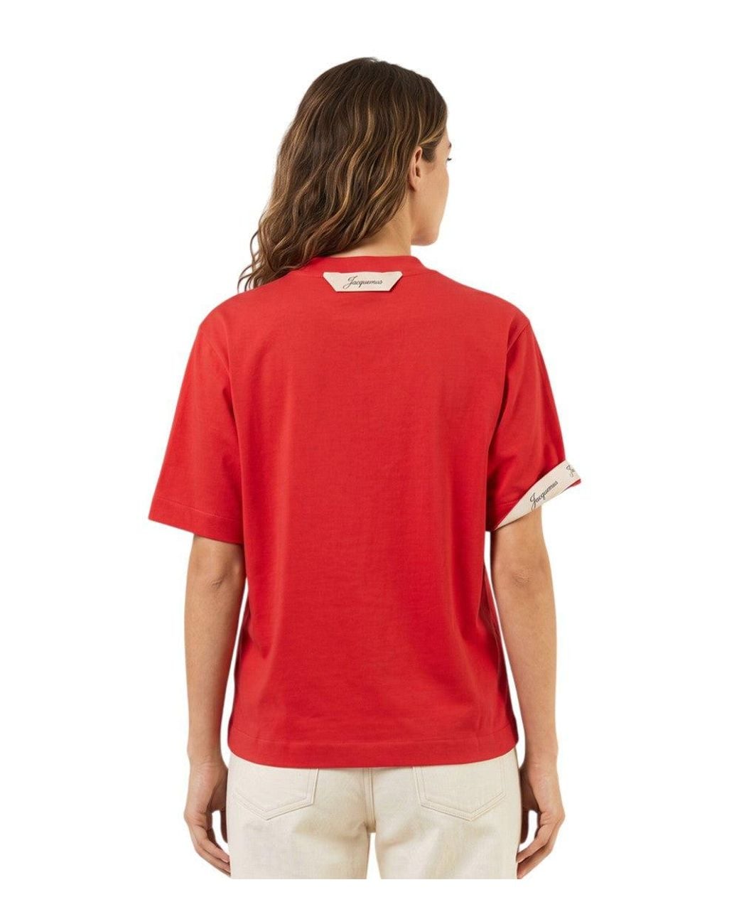 Jacquemus Red Crew Neck T-Shirt