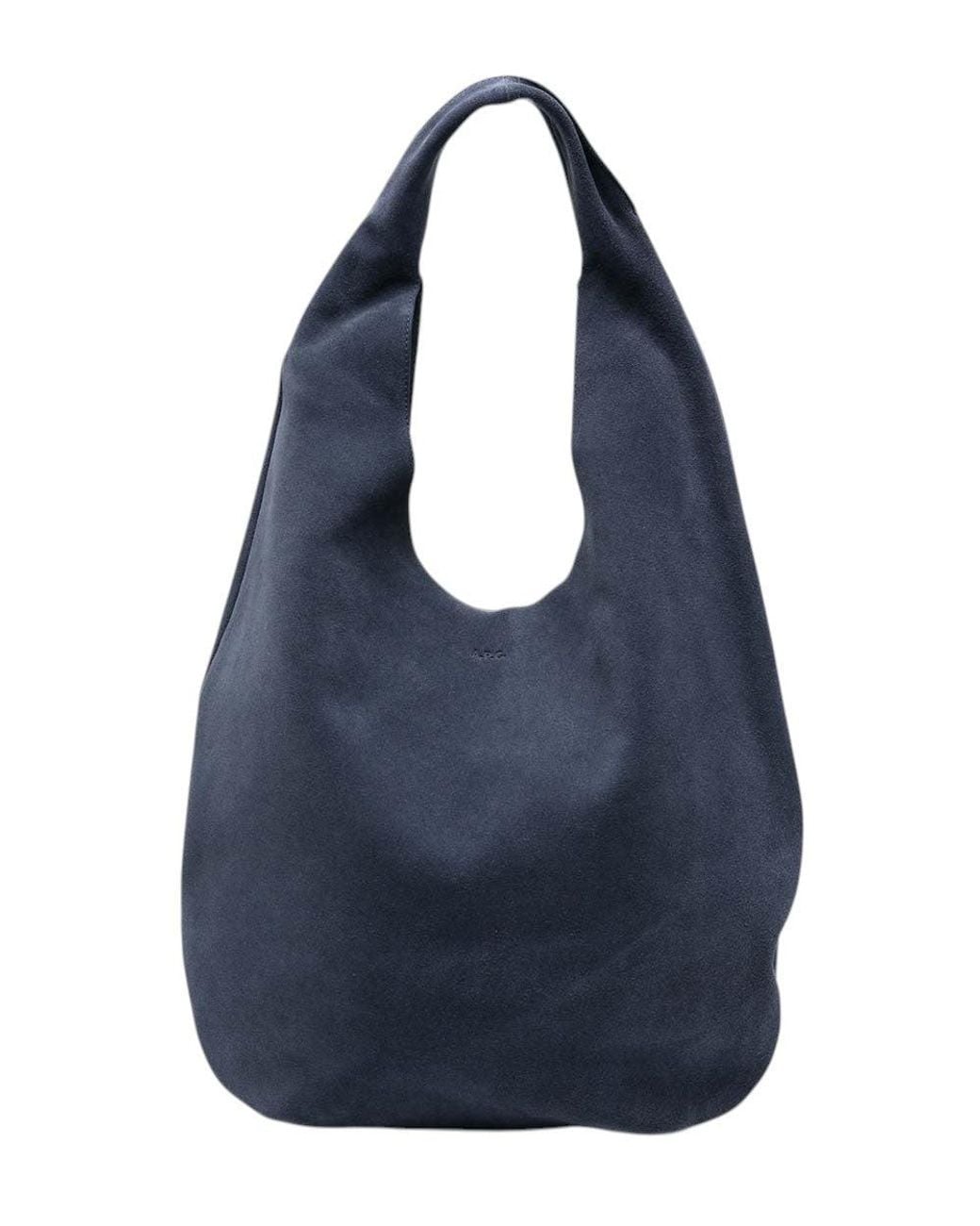 A.P.C. Blue Dark Neige Large Hobo