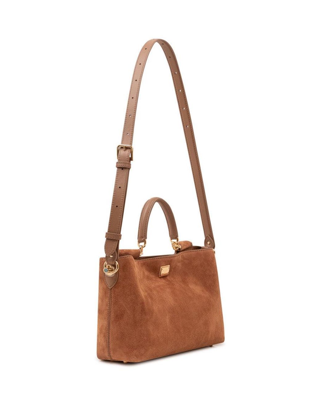 Dolce & Gabbana Brown Sicily Medium Satchel
