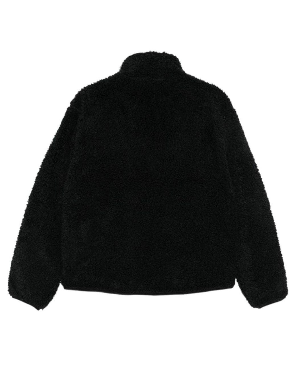 Stussy Black Mock Collar Jacket for men