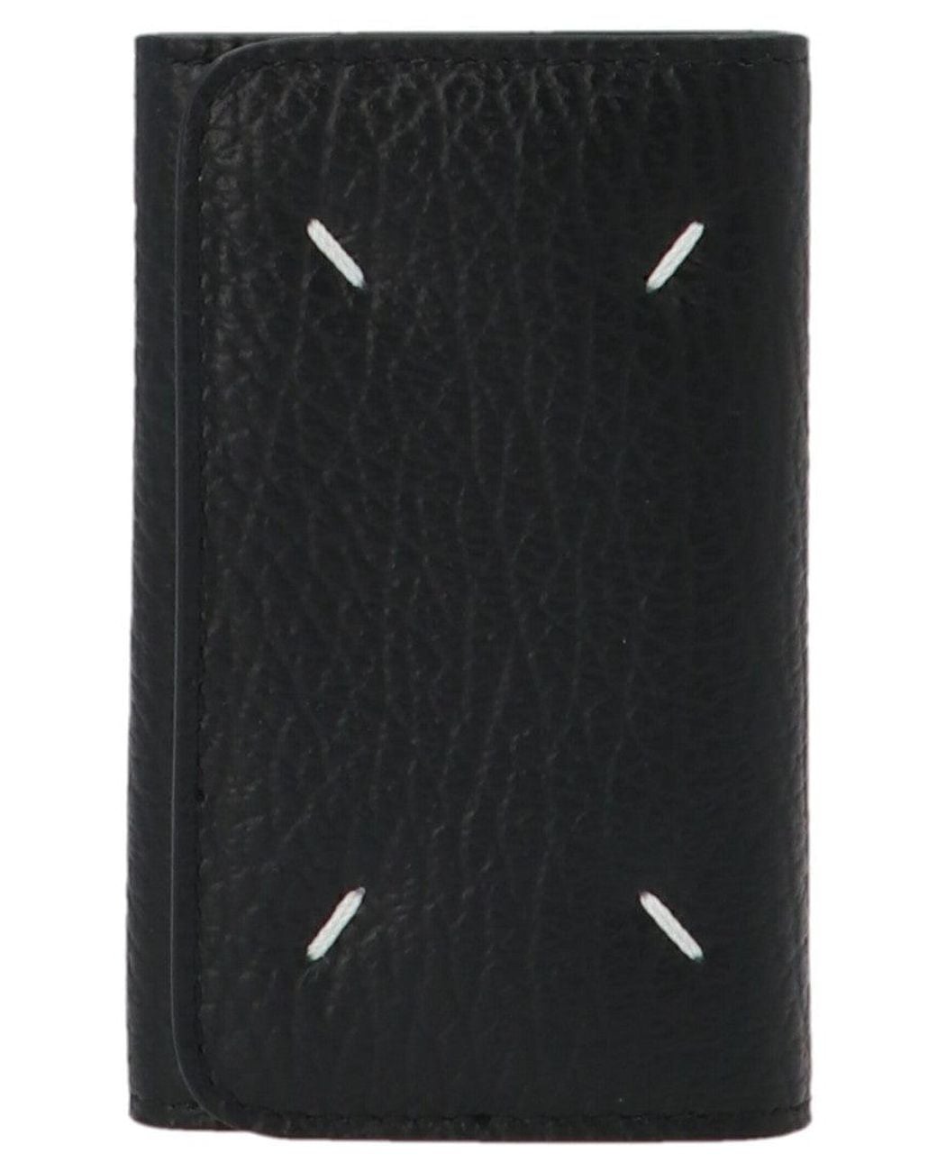 Maison Margiela Black 'Stitching' Keyring