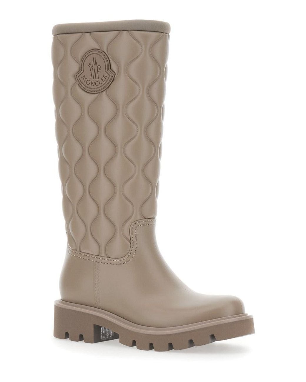 Moncler Brown Knee-High Boots