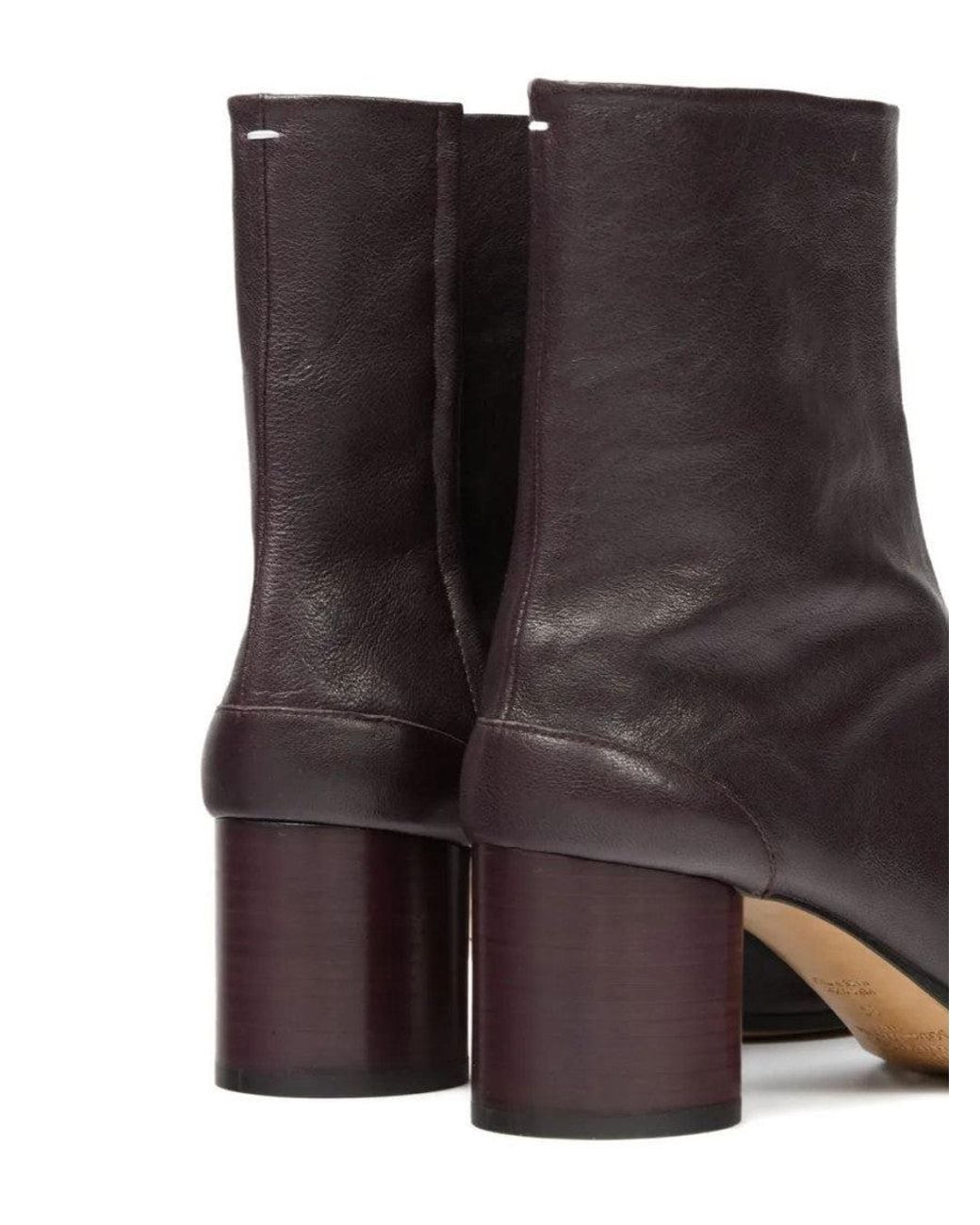 Maison Margiela Brown Solid Tabi Boots
