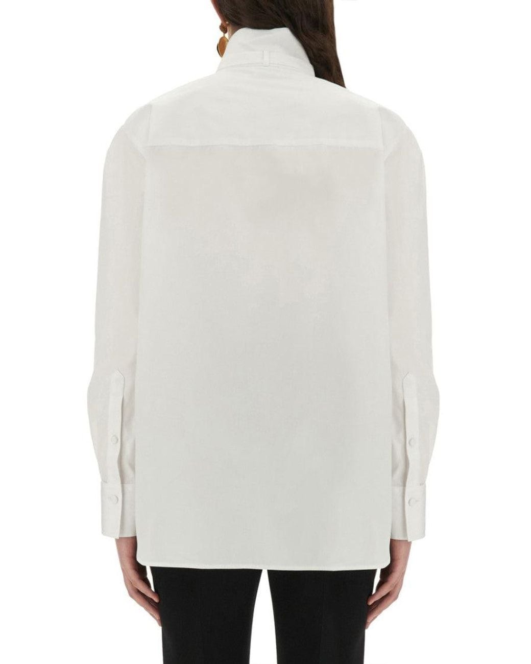 McQueen White Regular Solid Shirt