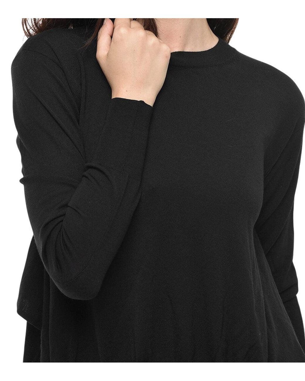 Stella McCartney Black Solid Crew Neck Sweater