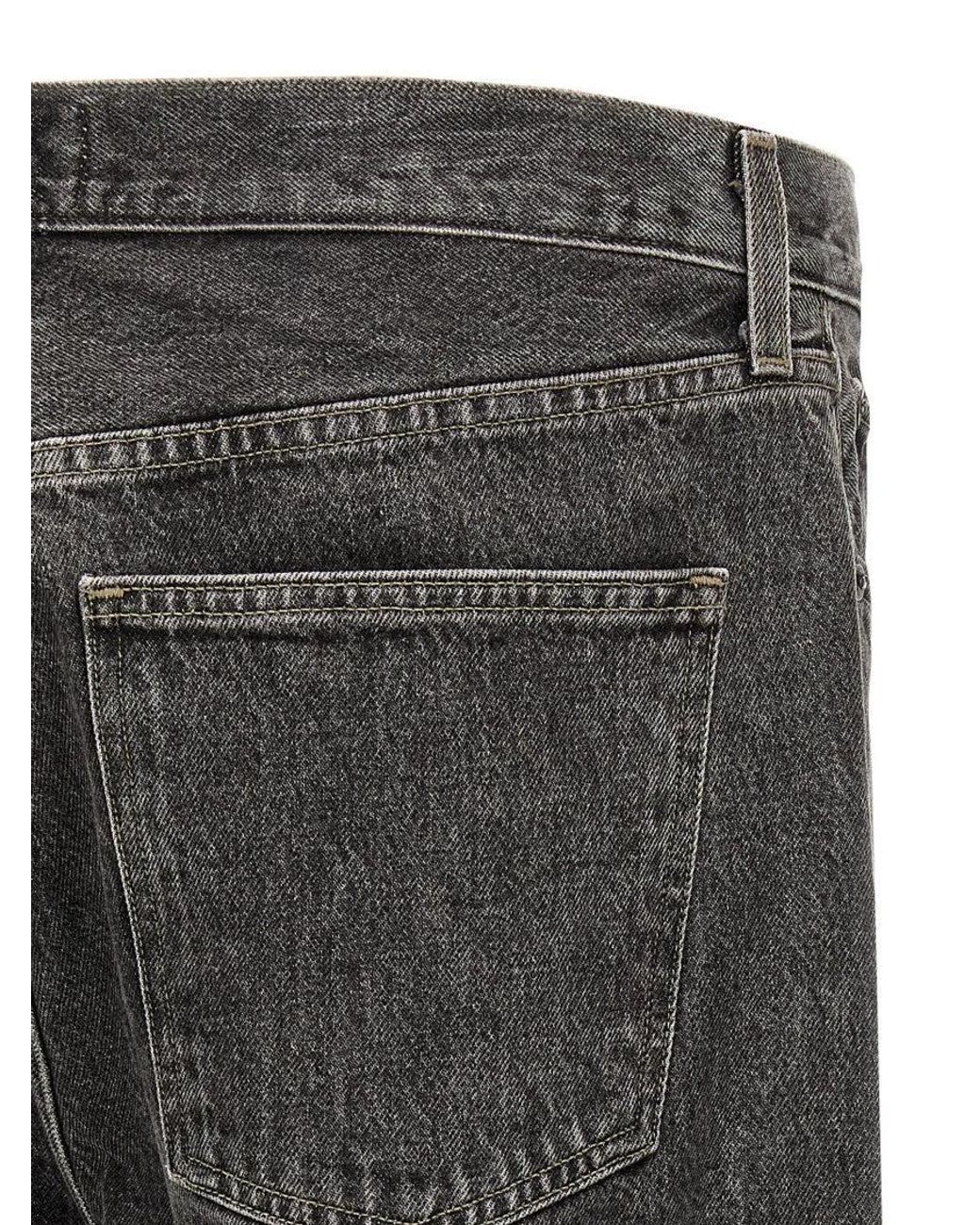 Agolde Gray Straight Fit Jeans for men