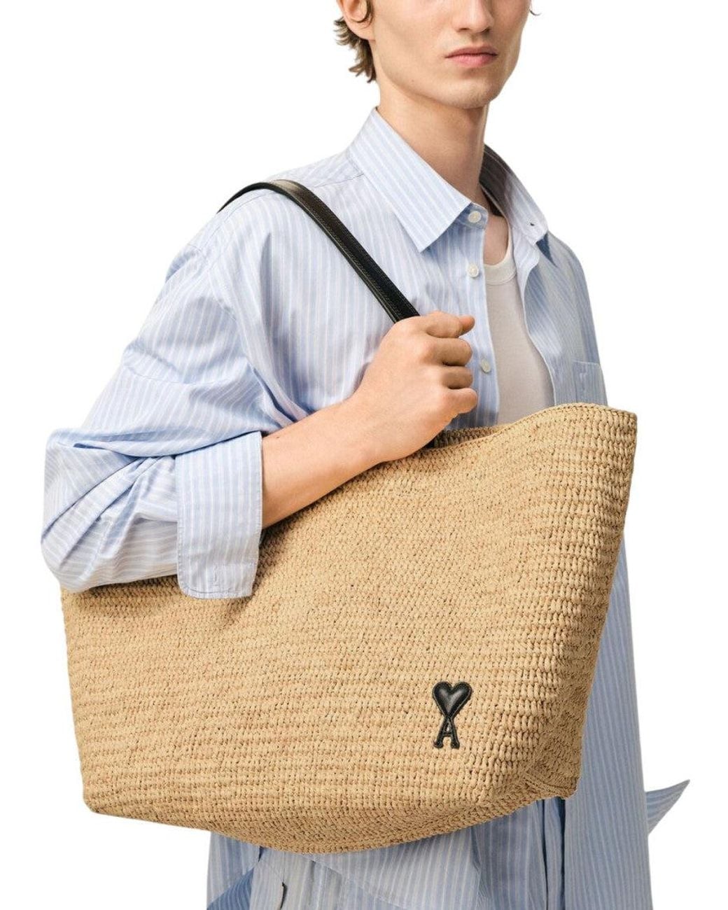 AMI Natural Logo Large Tote