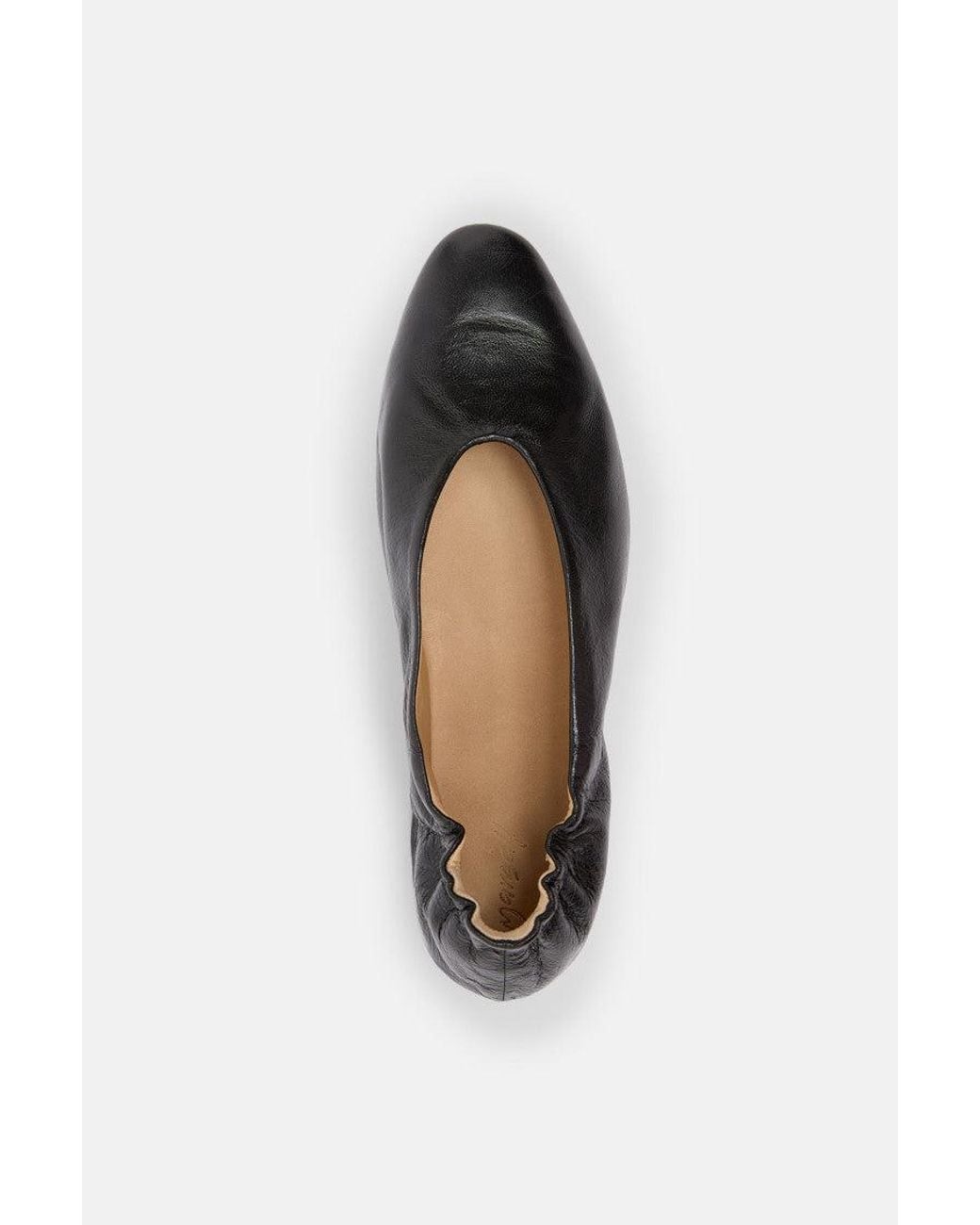 Marsèll Black Leather Ballet Flats
