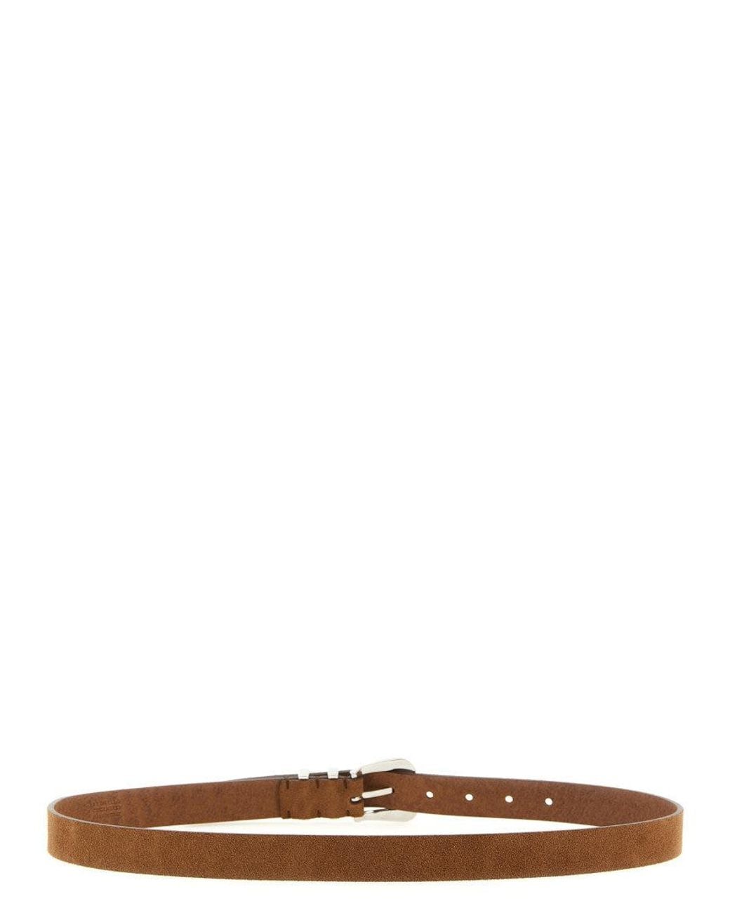 Brunello Cucinelli White Solid Belt for men