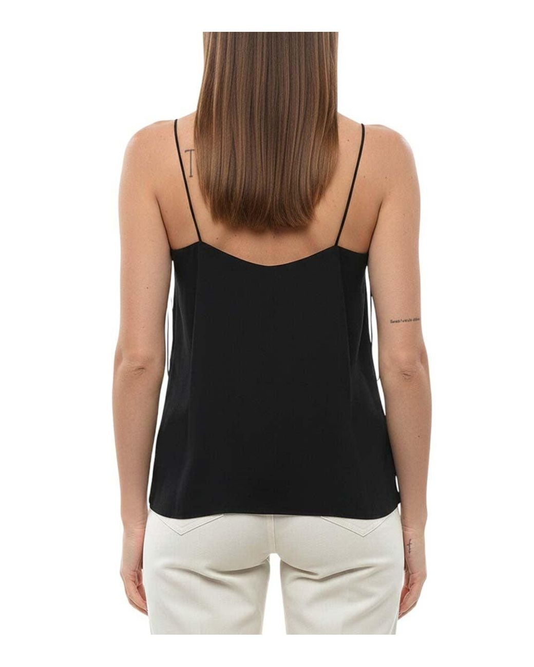 Stella McCartney Black Scoop Neck Top