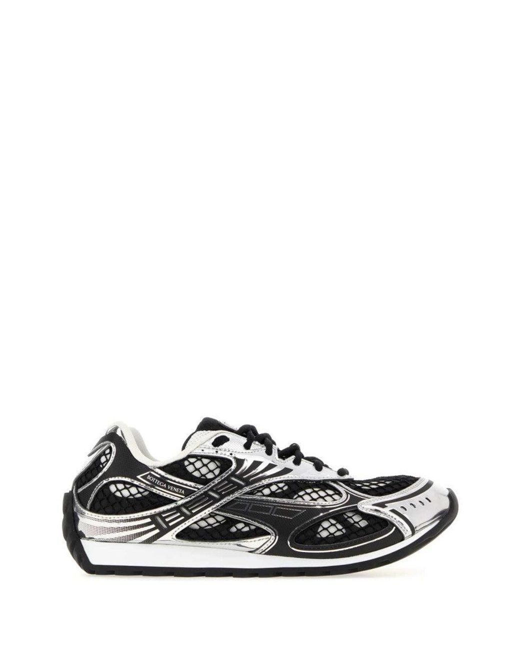 Bottega Veneta White Orbit Mesh Sneakers for men