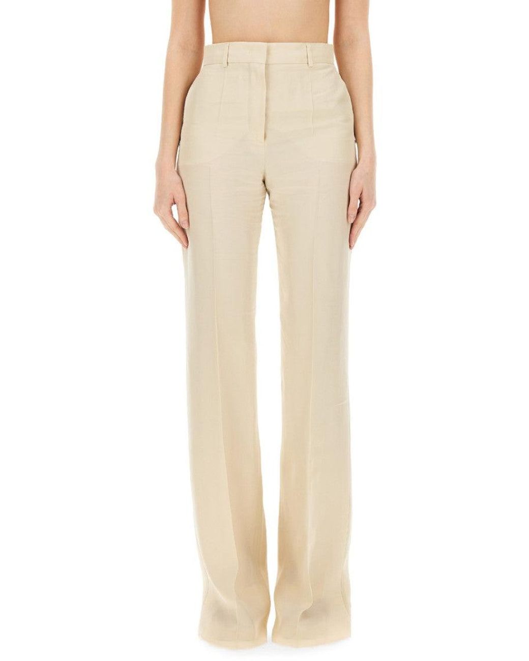 Sportmax Natural Flared Pants