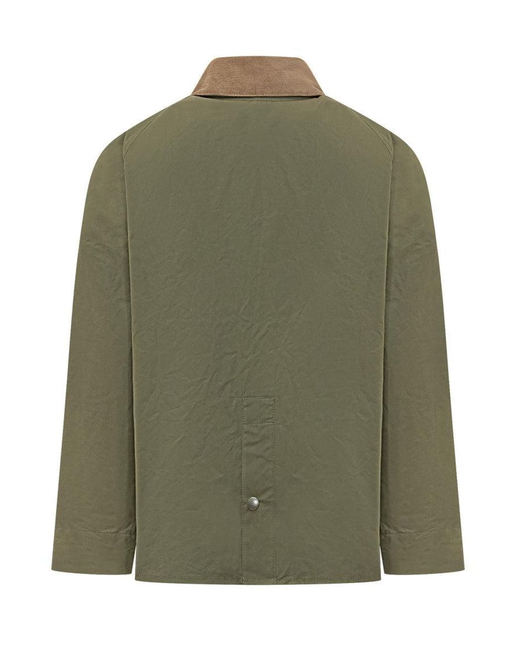 Barbour Green Solid Shirt Collar Jacket for men