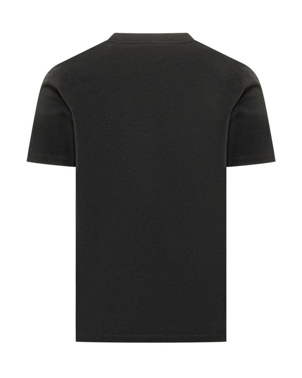 Versace Black Logo Crew Neck T-Shirt for men